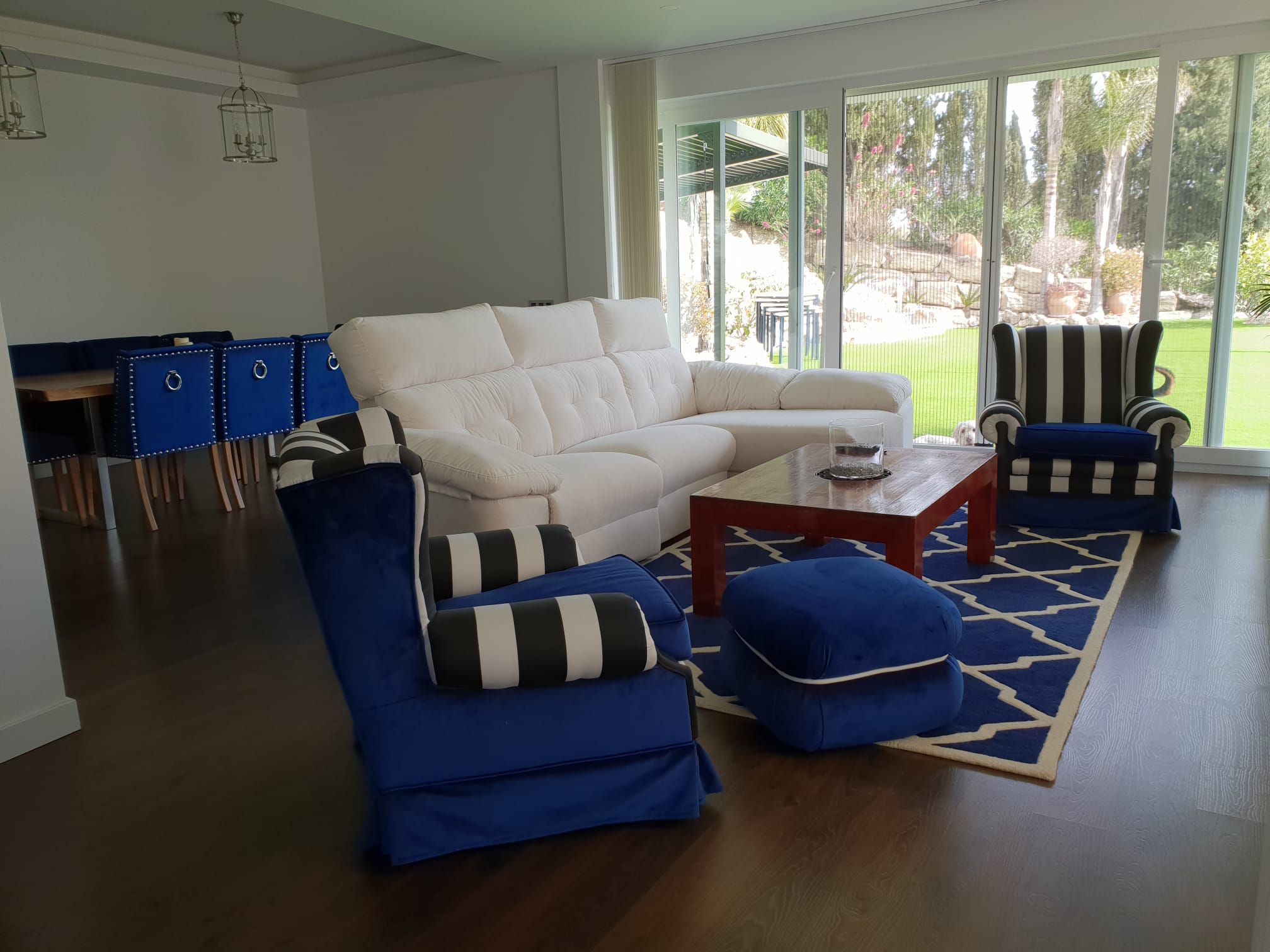 Soundproofed windows and security shutters providing privacy at luxury finca